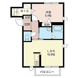 ハイツソレイユ 1LDKの間取図画像