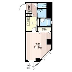 アンヌーボ 1Kの間取図画像