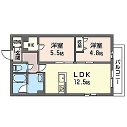 間取図画像 2LDK