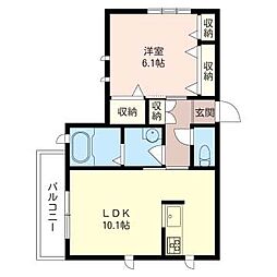 間取図画像 1LDK
