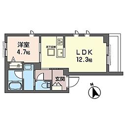 JoyGardenYoyogi 1LDKの間取図画像
