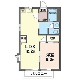 セフィラナカダナ 1LDKの間取図画像