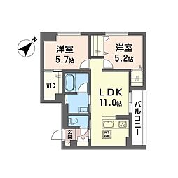 間取図画像 2LDK