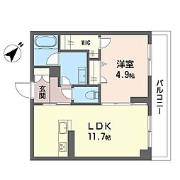 間取図画像 1LDK