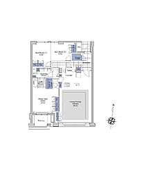 プライムメゾン御殿山WEST 3LDKの間取図画像