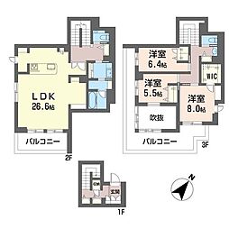 ウィステリア田園調布 3LDKの間取図画像