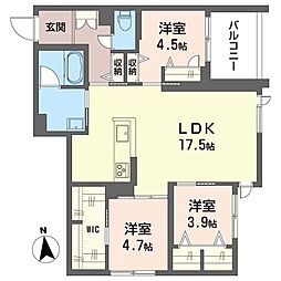 リベリエッタ千歳船橋 3LDKの間取図画像