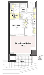 PrimeMaisonダイカンヤマ 1LDKの間取図画像