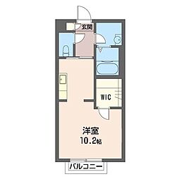 グランメール海老名 ワンルームの間取図画像