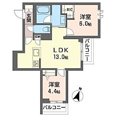 物件の間取り