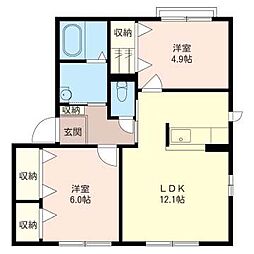 間取図画像 2LDK