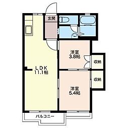 ポートヴィレッジ 2LDKの間取図画像