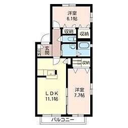 間取図画像 2LDK