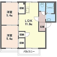 物件の間取り