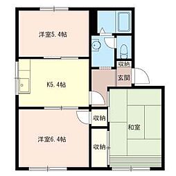 ポレールM 3Kの間取図画像