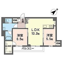 ハウオリ 2LDKの間取図画像