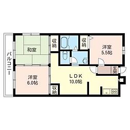ヒロ小園 3LDKの間取図画像