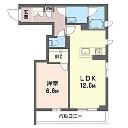 セルフォート 1LDKの間取図画像