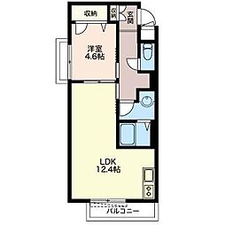 ドリーミオ大塚A 1LDKの間取図画像