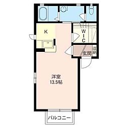 ディアコート・S ワンルームの間取図画像
