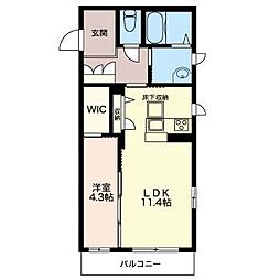 間取図画像 1LDK