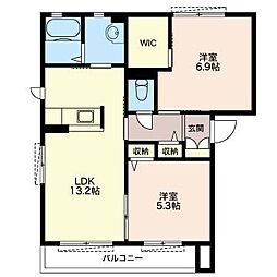 間取図画像 2LDK