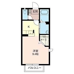 メゾン・ルミエール ワンルームの間取図画像