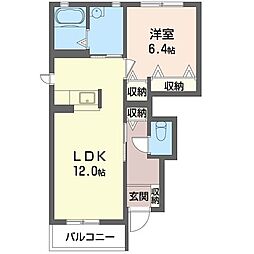 PaarWerk 1LDKの間取図画像