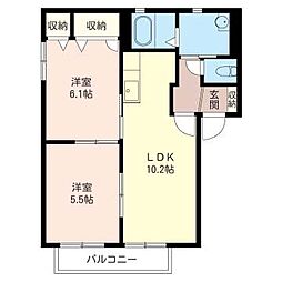 間取図画像 2LDK