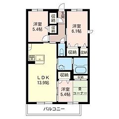 物件の間取り