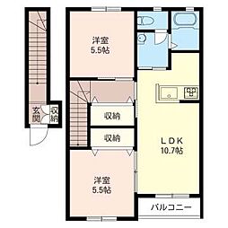 間取図画像 2LDK