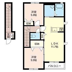 間取図画像 2LDK