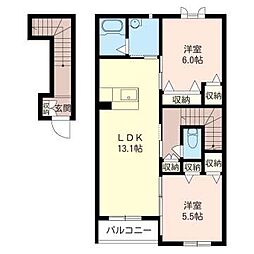 間取図画像 2LDK