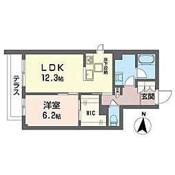 リネア 1LDKの間取図画像