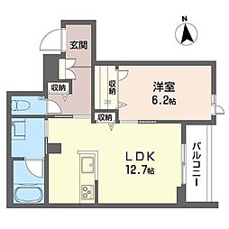 マーサ中板橋 1LDKの間取図画像
