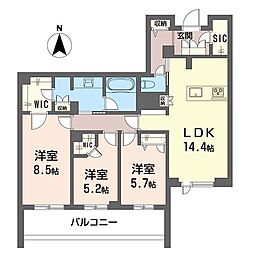 連 3LDKの間取図画像