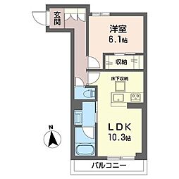 間取図画像 1LDK
