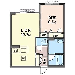 ベルサリオ 1LDKの間取図画像