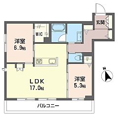 物件の間取り