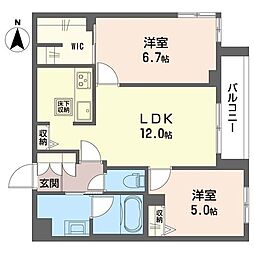間取図画像 2LDK