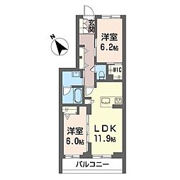 間取図画像 2LDK