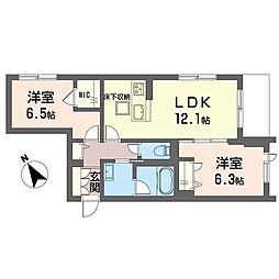間取図画像 2LDK