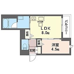 アンビエラ 1LDKの間取図画像