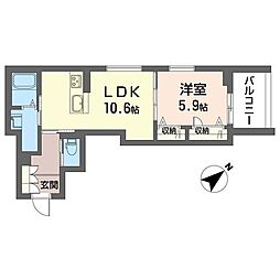 間取図画像 1LDK