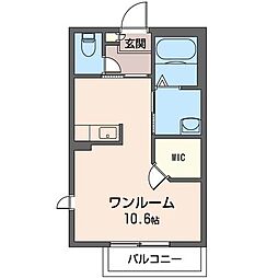 シャーメゾン.T ワンルームの間取図画像