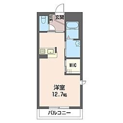 メゾンドール松戸 ワンルームの間取図画像