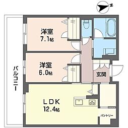 間取図画像 2LDK