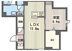 N'Sgarden 1LDKの間取図画像