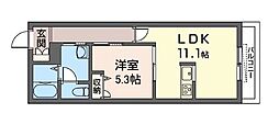 パークメゾン・ノース 1LDKの間取図画像