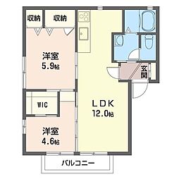 間取図画像 2LDK